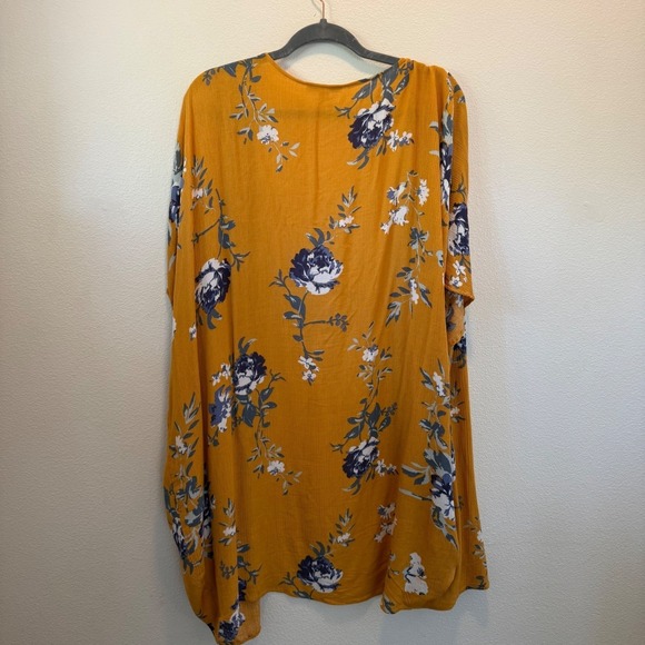 Moral Fiber Women's Fall Floral Kimono Wrap‎ Cardigan Size M Boho Beachy - Picture 5 of 10